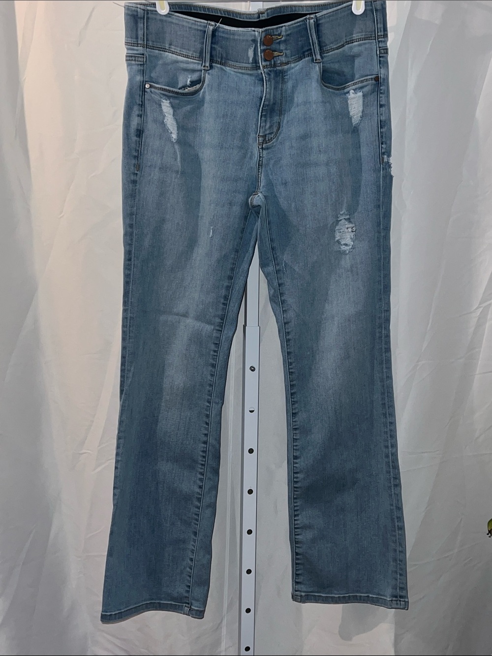 Apt. 9 Light Blue Bootcut Jeans with Distressed